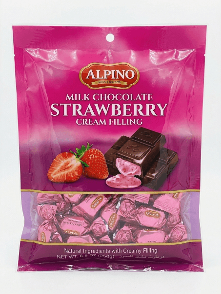 Alfino Double Twist Strawberry  Gusset Bag 150G